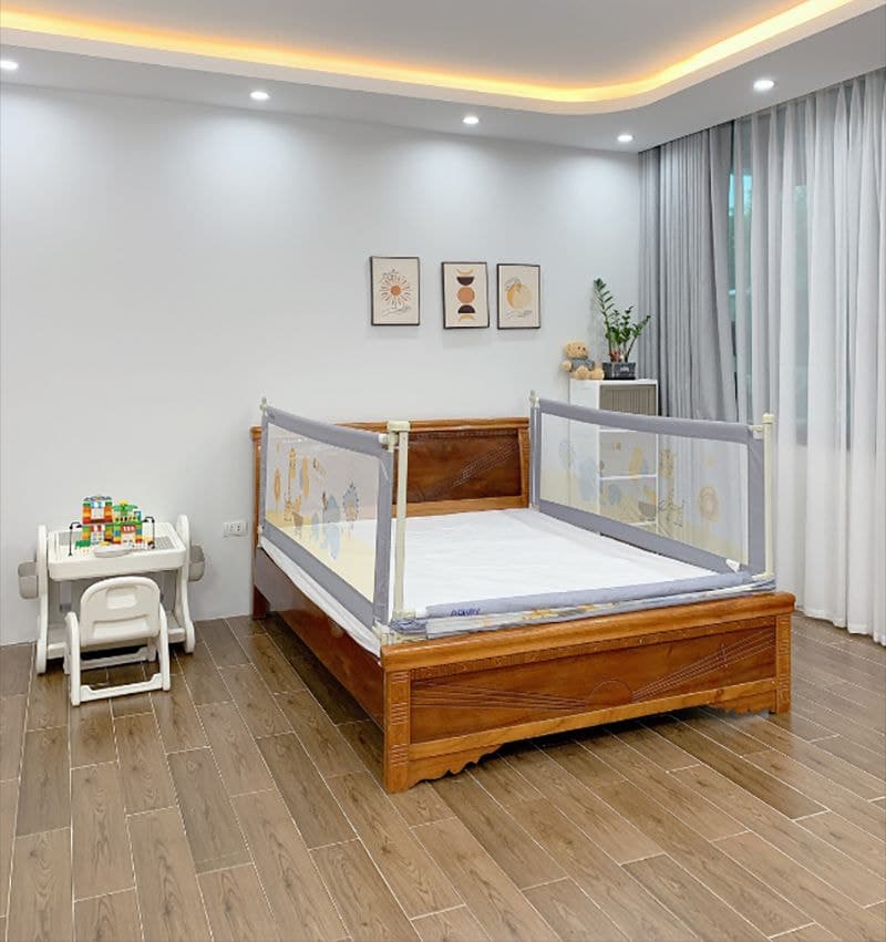 Mua thanh chắn giường ở Hà Nội giá rẻ | Bảo hành uy tín 12 tháng 6 Thanh chắn giường nâng hạ 1 bên