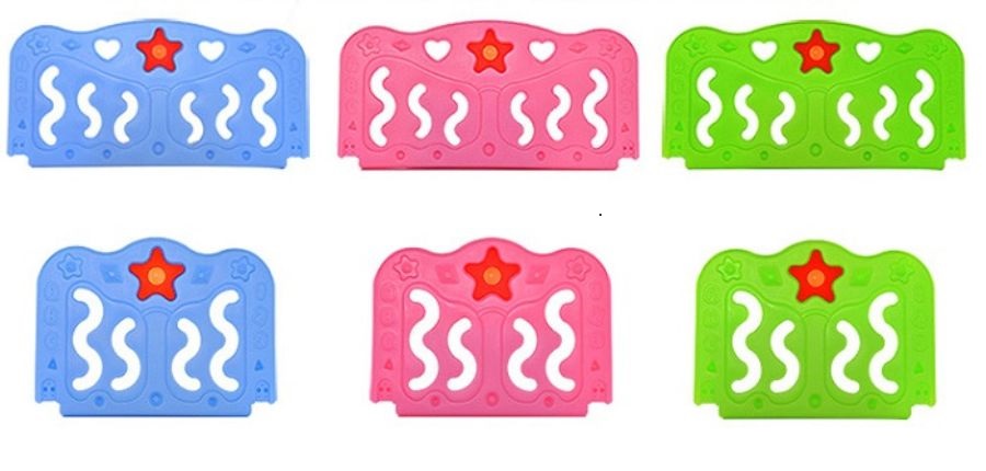 Thanh chắn giường bằng nhựa có thiết kế trẻ trung với các gam màu tươi sáng, họa tiết xinh xắn