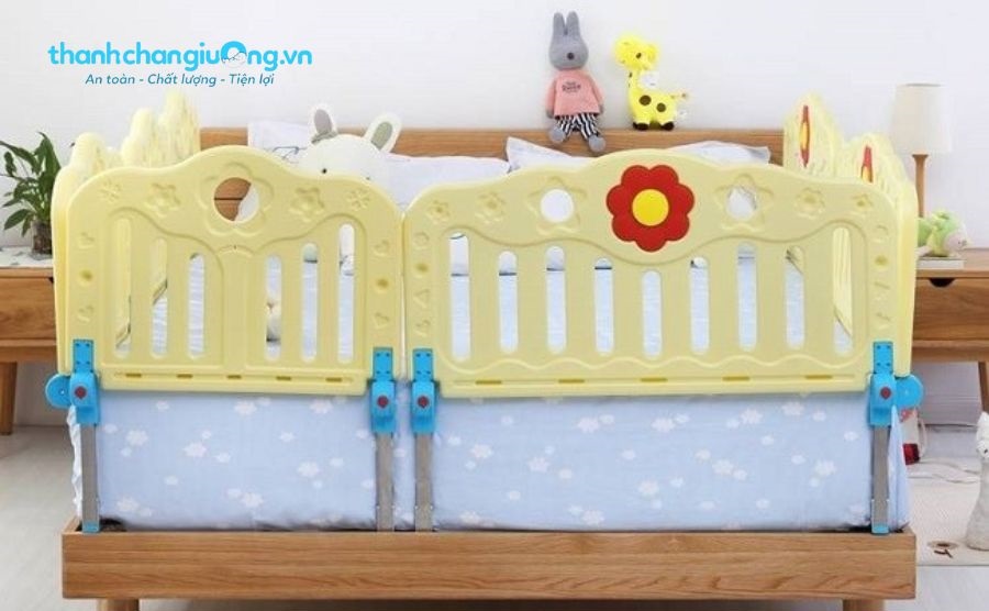 Thiết kế đẹp và chắc chắn để có thể bảo vệ an toàn cho bé và decor phòng ngủ